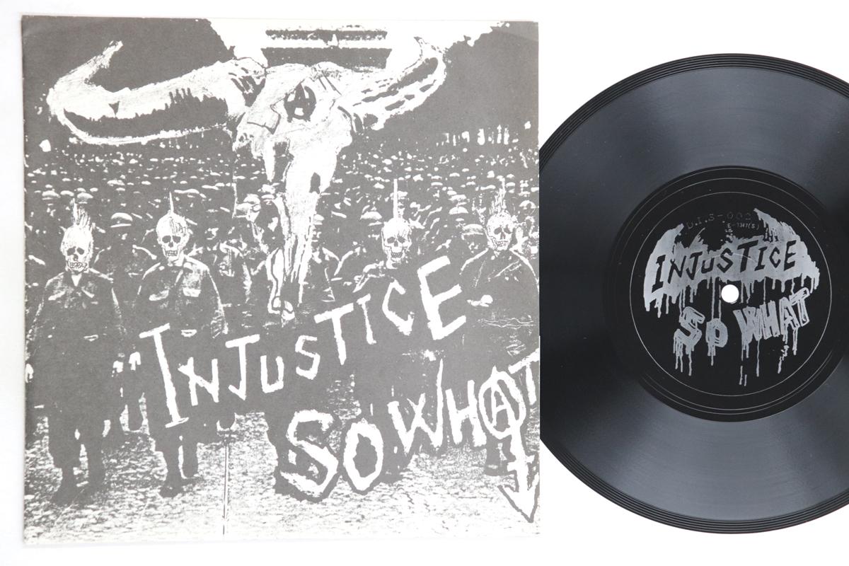 

7inch Record SO WHAT - In Justice DIS002 D.I.S 1985 Japan Japanese Pop/Rock Used