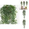 Nástěnná umělá rostlina Epipremnum Aureum s realistickou liánou Mandragora pro domácí dekoraci a kancelářské použití