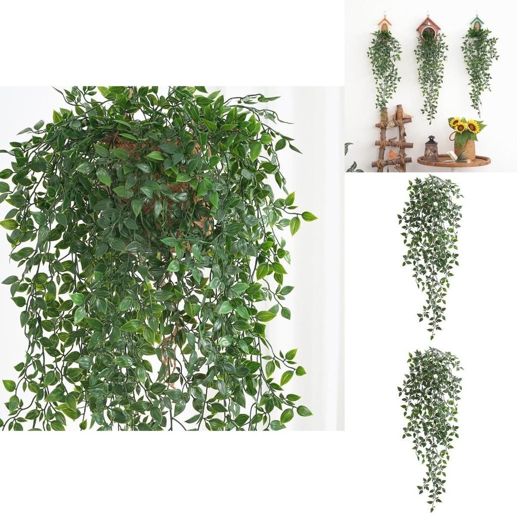 Nástěnná umělá rostlina Epipremnum Aureum s realistickou liánou Mandragora pro domácí dekoraci a kancelářské použití