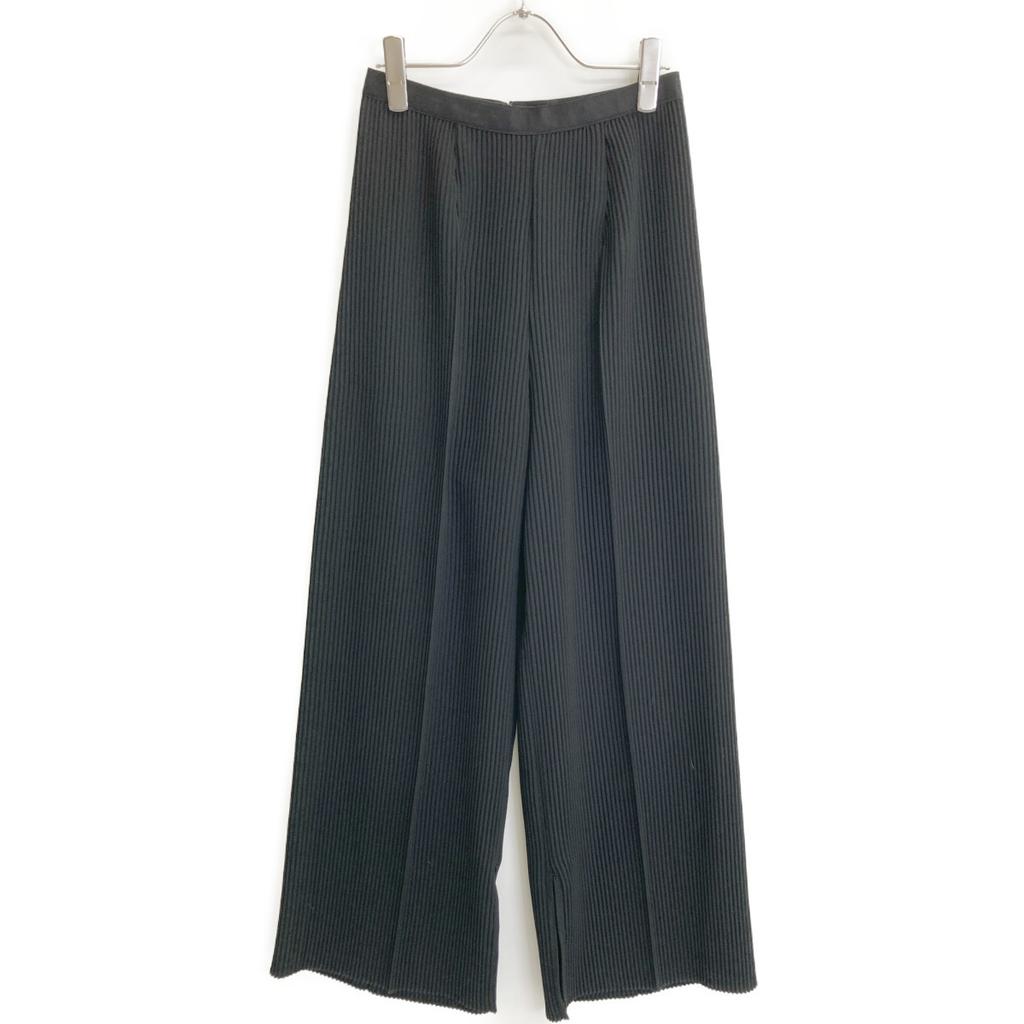 ENFOLD 300FS231-0270 Black Pleated Trousers Bottoms 38 blackUsed