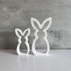 Hollow Bunny Candle Mold Easter Ornament Cute Rabbit Shape Plaster Decoration Molds Easter Rabbit Candle Holder Plaster Mold NEW