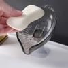1pc Leaf Shaped Soap Dish, Drain Soap Tray, Wall Mounted Soap Holder, Soap Rack for Bathroom, Multifunctional Soap Storage Rack, Bathroom Accessories