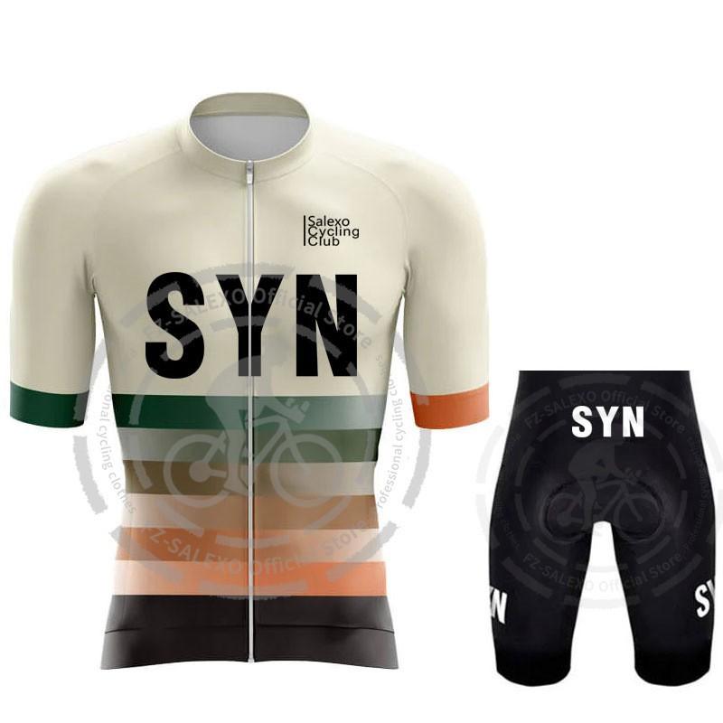 Herren Fahrradtrikot Shorts Set Schnelltrocknend Kurzarm Radsportbekleidung Rennrad Mountainbike