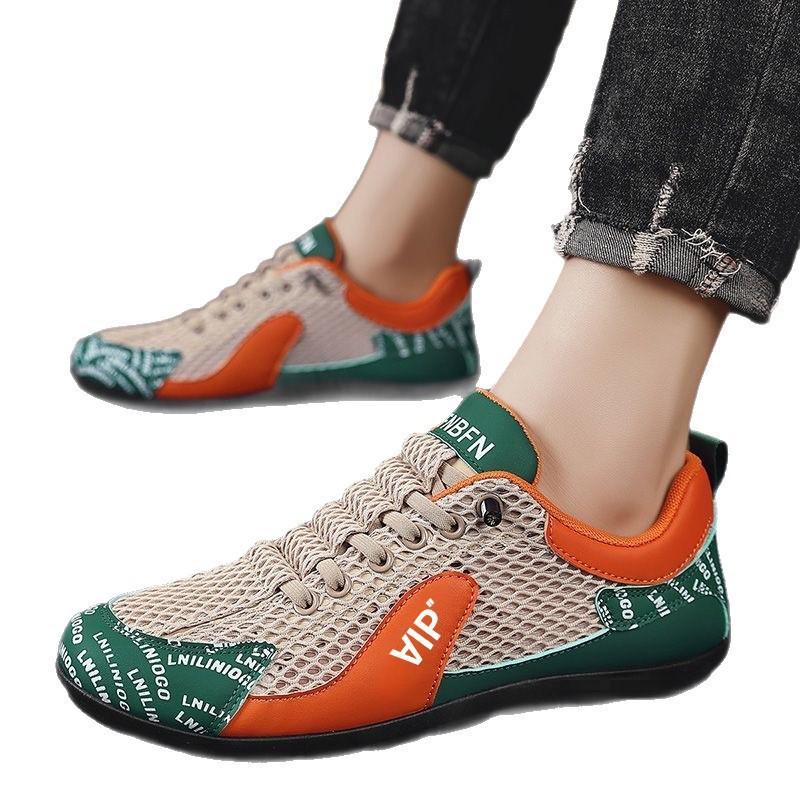 Men's shoes 2025 new summer mesh sports shoes breathable casual shoes lightweight running shoes men's board shoes Forrest Gump shoes