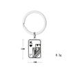 Creative Poker Stainless Steel Keychain Cool Stylish Design Fashion Bag Pendant Practical Personality Gift