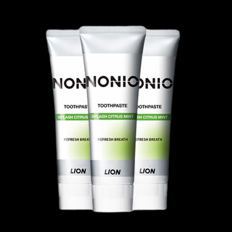 Lion NONIO Breath Refreshing Fluoride Toothpaste, Citrus Mint Triple Pack