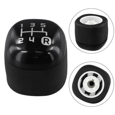 For Fiat For Panda Gear Knob Textured Grip Black 5 Speed Shift Pattern
