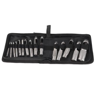 15 Adet Karbon Çelik Deri Delici Kemer Delici Manuel Keski Delme Aletleri Hırdavat 3?25mm