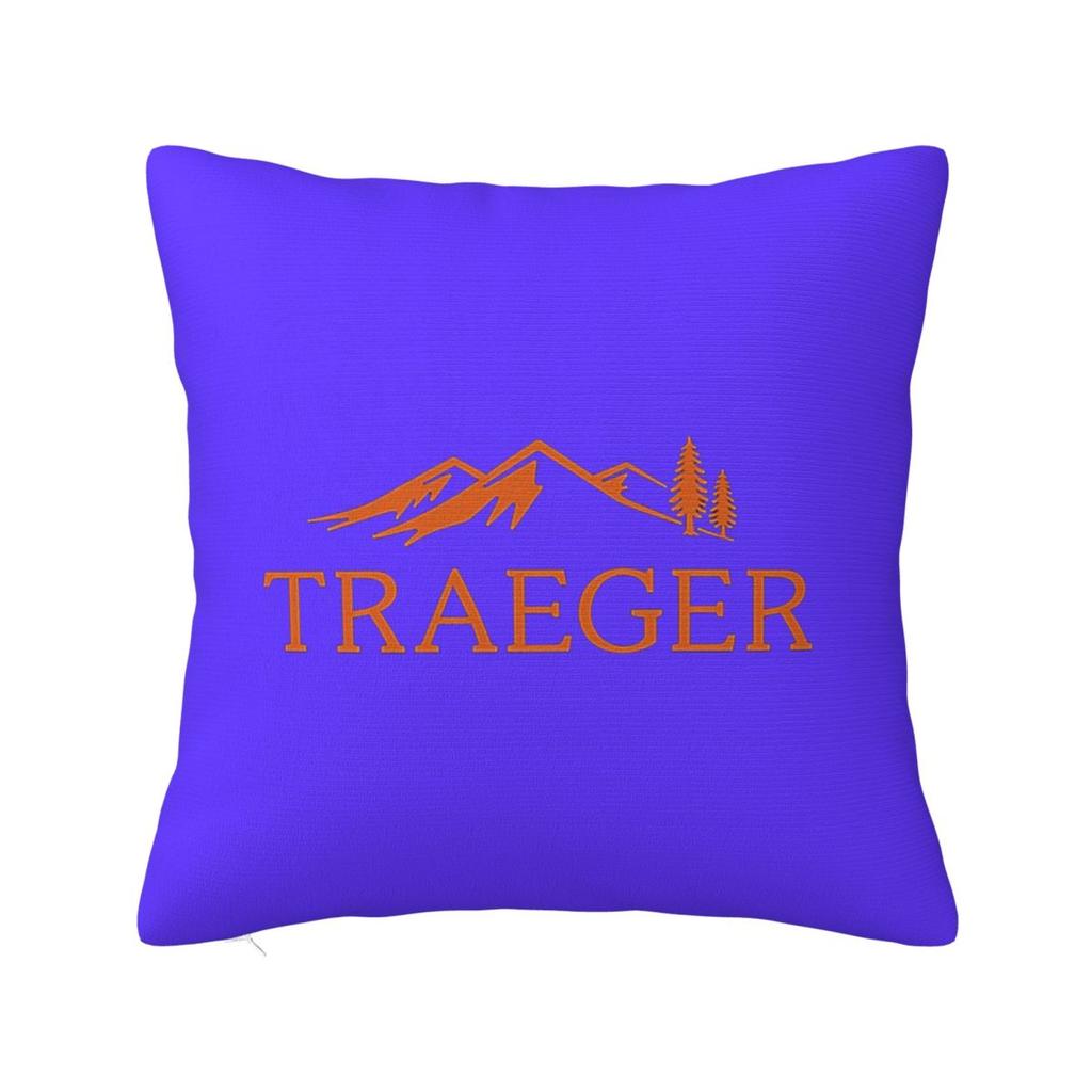 Traeger Pellet Grill Smoke BBQ Essential Square Pillowcase Cushion Cover Pillow Case Throw Pillow Cover for Home Bedroom Car