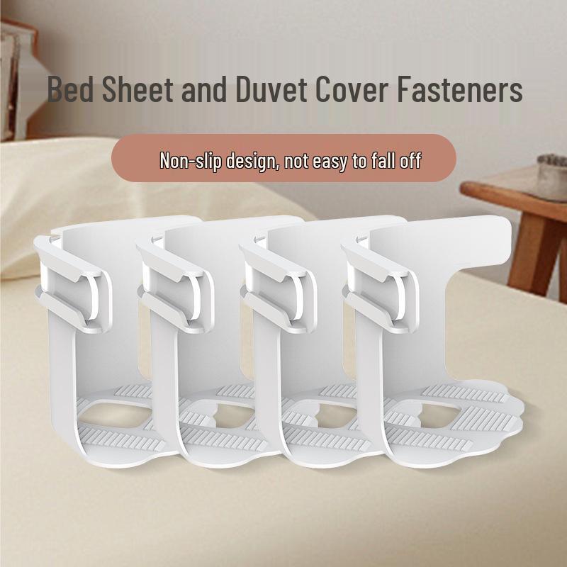 New TEMU No-Needle Bed Sheet & Duvet Cover Fixer: Multifunctional, Anti-Shift Clips for Secure Bedding