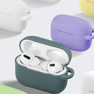 ZQDL Funda protectora portátil de silicona a prueba de golpes para auriculares Bluetooth para Airpods Pro
