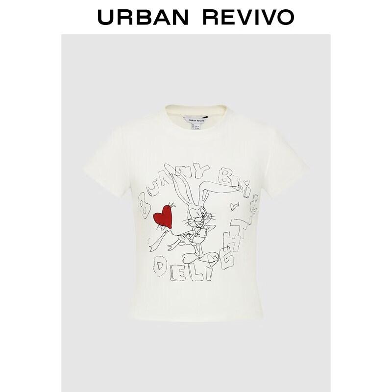 UR2026 Women s Street Style Hand-painted Print T-Shirt L