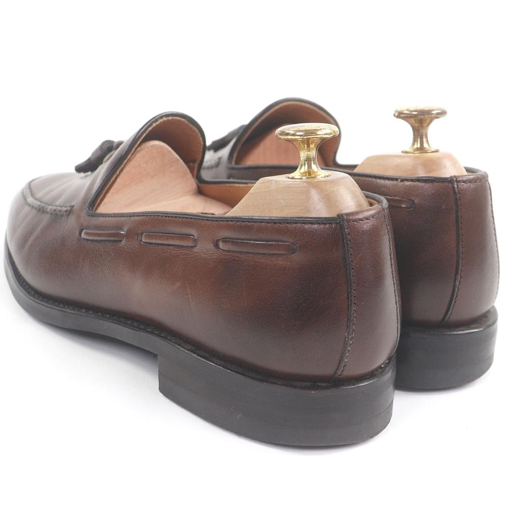 Great Berwick 1707 Loafers 5127 VELEBK Tassel Brown Leather Mens 6.5 Used