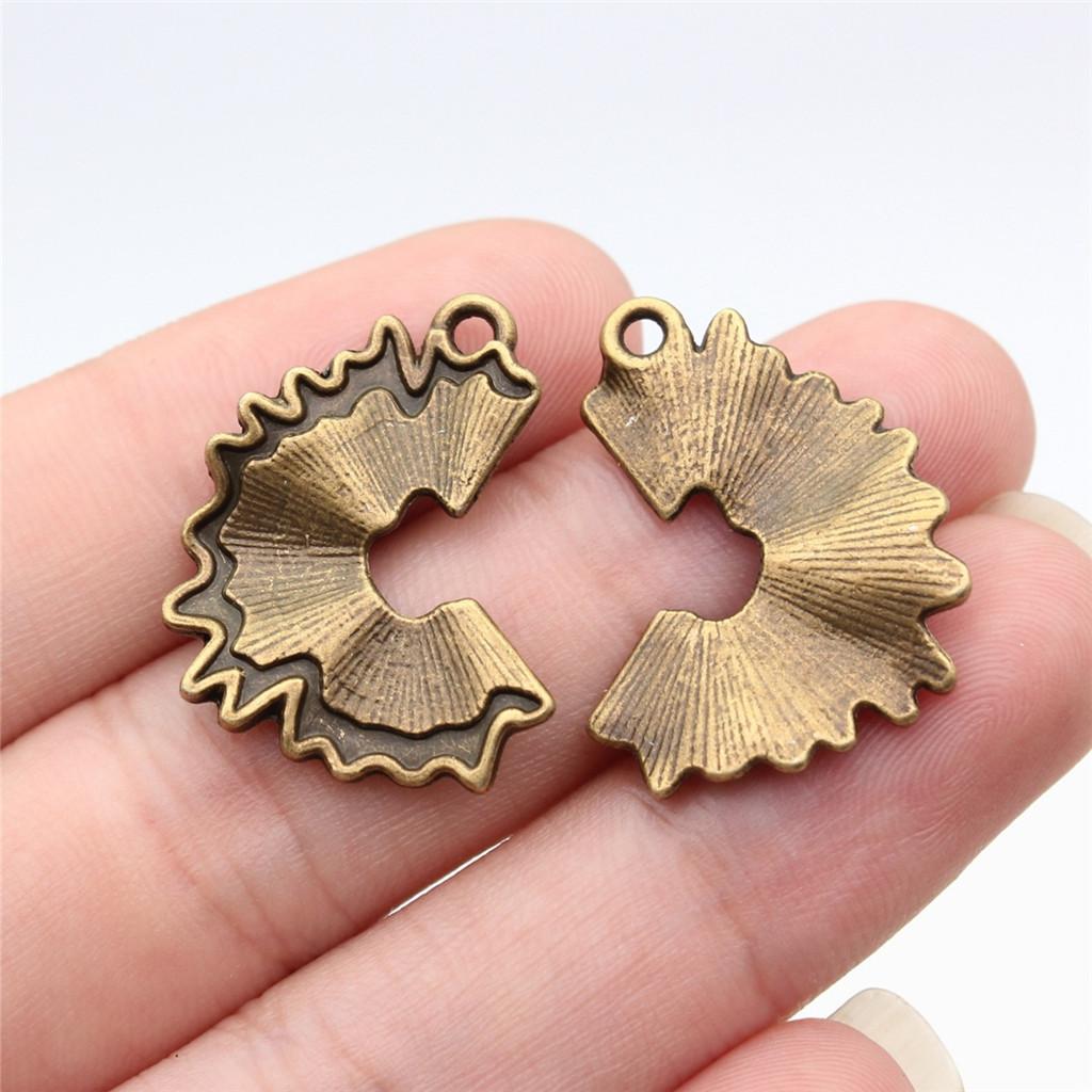 Berloques Pingentes Ondulados Gota de Água Espiral Materiais de Joalheria Infantil QC135