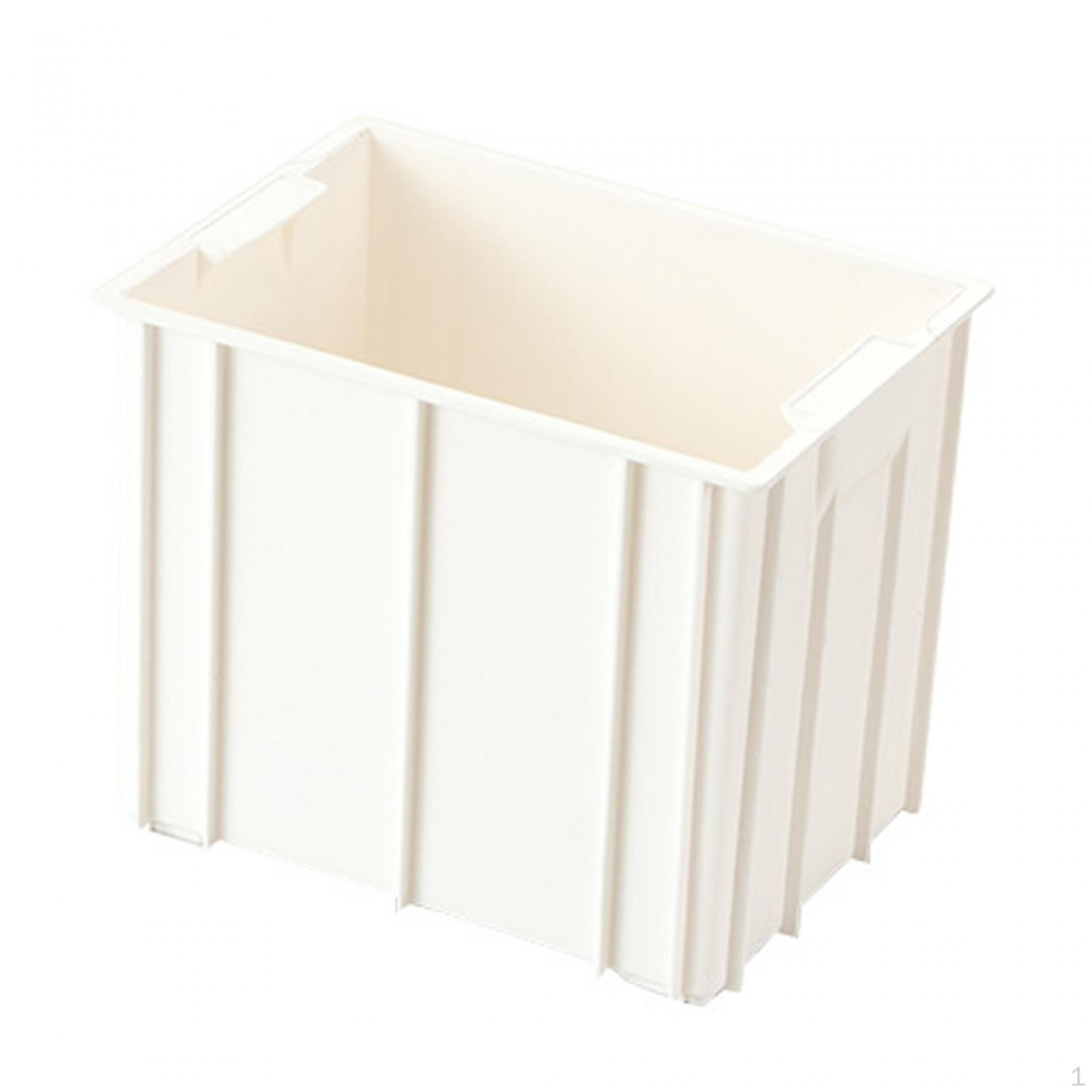

Heavy Duty Storage Box for Garage Organization and Closet White 19x13x15cm
