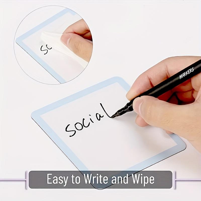 6 Stück Wiederverwendbare Magnetische Notizen Memo-Tafeln Whiteboard Kühlschrank Spind Büro Klassenzimmer Zuhause Organisation Magnetisches Whiteboard (zum Trockenlöschen)