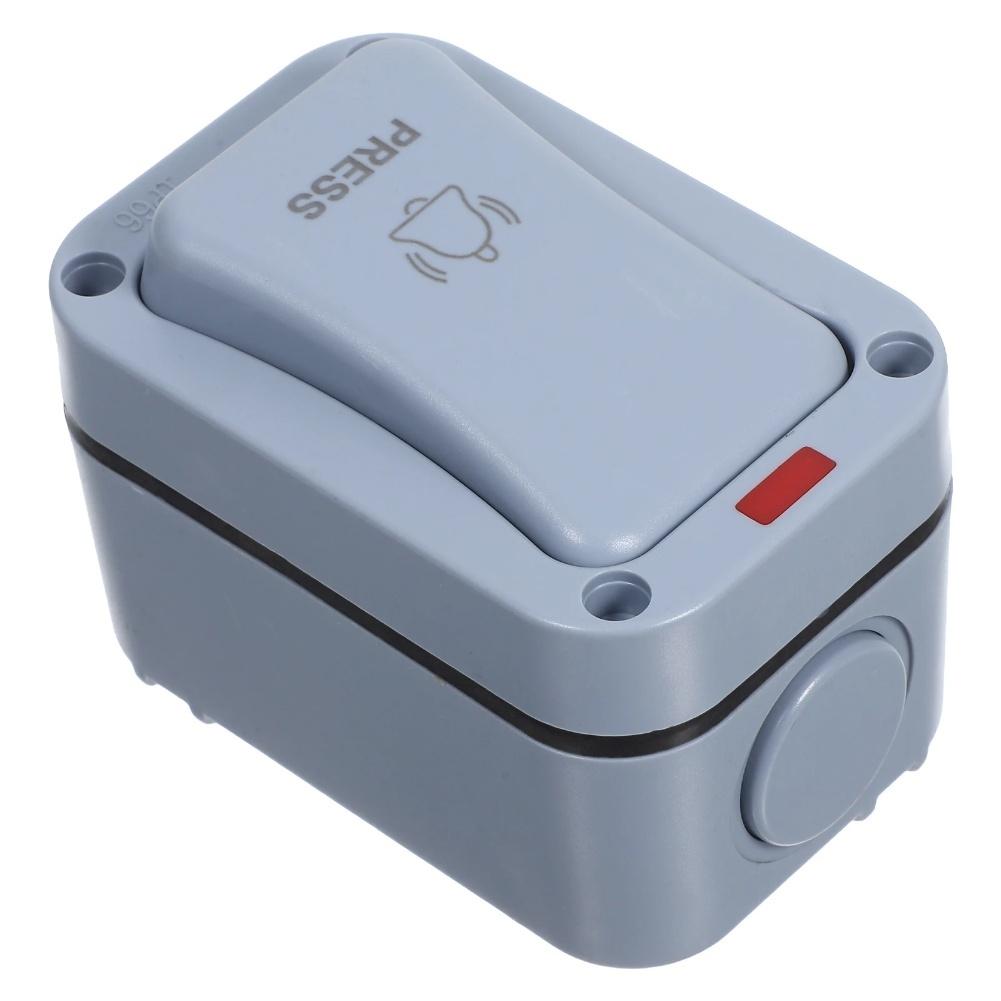 Waterproof Button Doorbell Switch IP66 Waterproof Dustproof Sealed LED Indicator Waterproof Switch For Outdoor Patio
