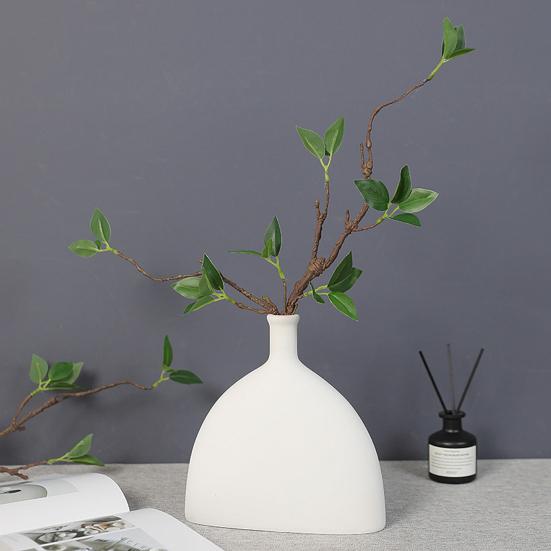 Artificial Green Plants Branch Realistic Fake Eucalyptus Leaf Plants Home Office Party Table Centerpiece Faux Greenery Decoration