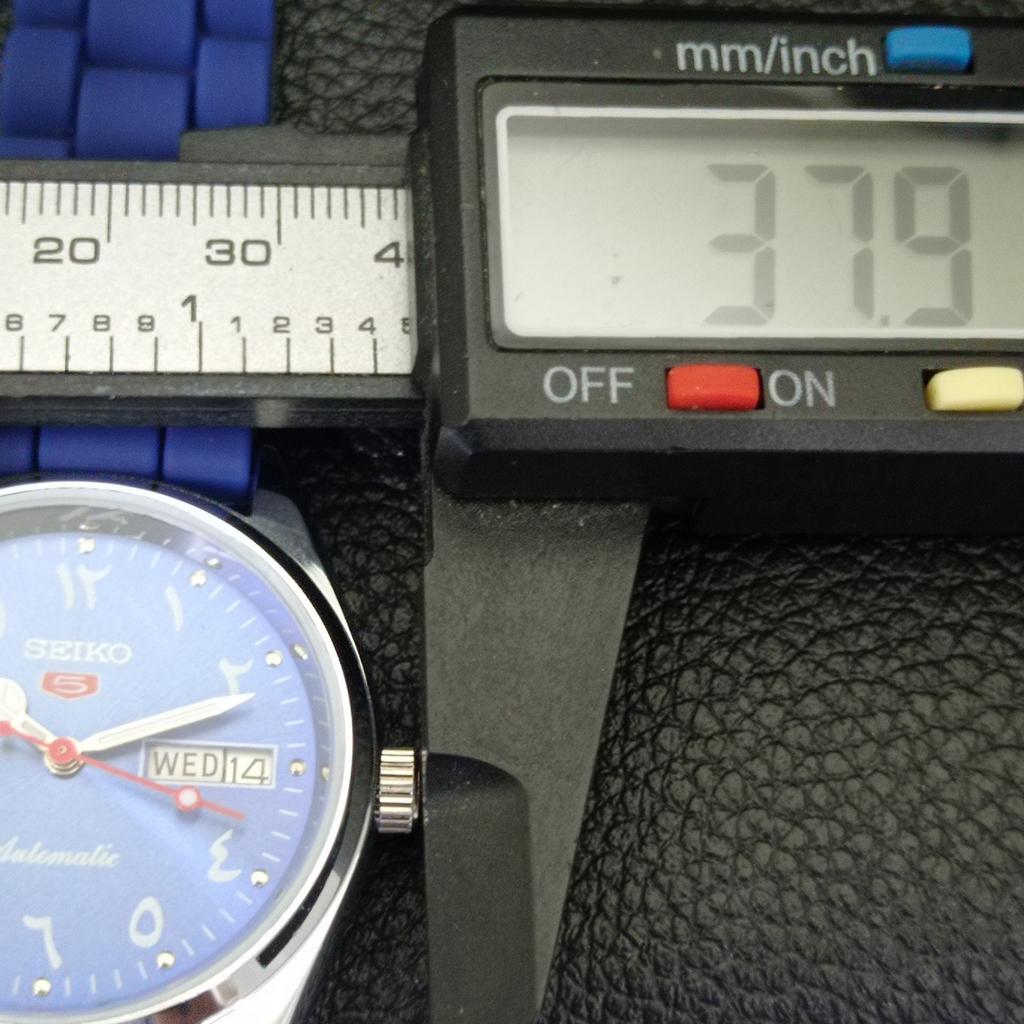 AUTOMATIC VINTAGE REFURBISHED SEIKO 5 JAPAN 6309A MENS BLUE DIAL WATCH a441244-4 Sk-a441244