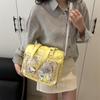 Soft Girl Transparent Ita Bag - Japanese Academy Style Crossbody with Pin Board for Dolls