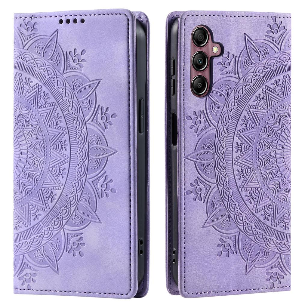 For Samsung Galaxy S26+ Case Magnetic Closing Leather Phone Cover Pattern Imprinted