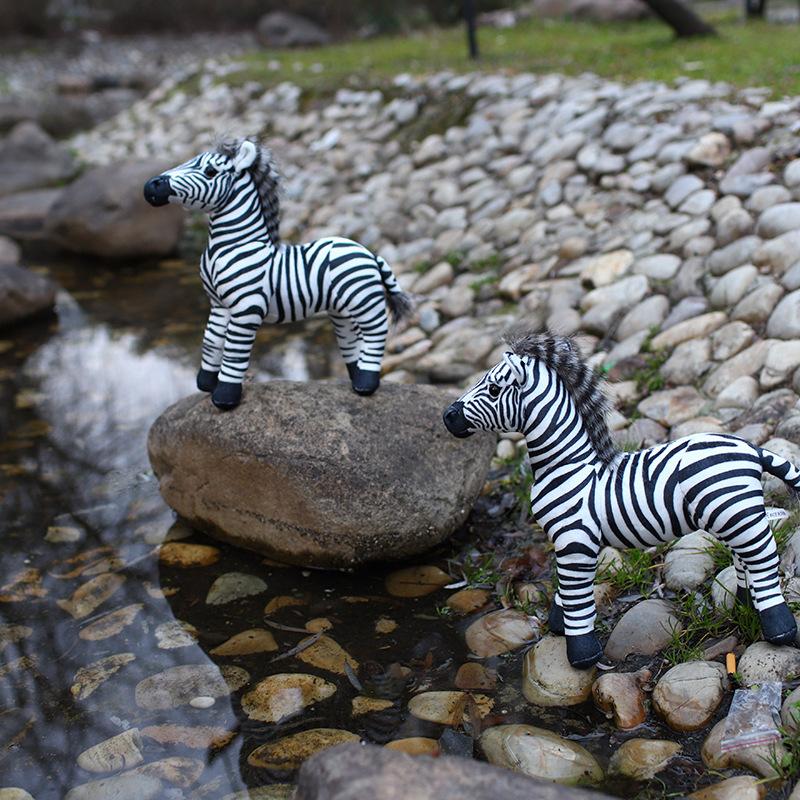 Simulated Zebra Plush Doll Creative Animal Doll Decoration Home, Living Room Decoration Children's Festival Gift