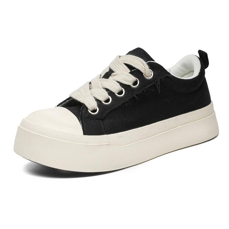 Neue Low-Top Big-Head Canvas-Schuhe mit dicker Sohle, erhöhend, Herrenschuhe, Sport- und Freizeit-Board-Schuhe Herren X289