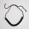 MERRYMOTIVE Black Silky Crochet Knit Choker