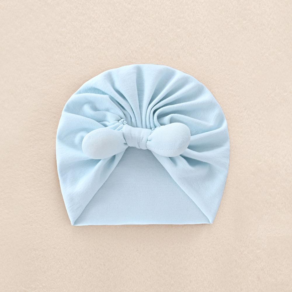 Cartoon Baby Fetal Cap 0-5 Months Newborn Turban Hat Windproof Boneless Muslin Hat  Toddler