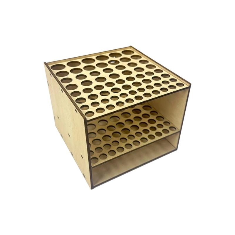 

Boxwood Multi Compartment Pen Stand Desk Organizer With Natural Wood Texture For Artists Professionals