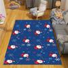 Christmas Rug  Santa Playroom and Bedroom Plush Carpet Non-slip  Soft Play Mat Bed Area Rug Parlor Decor