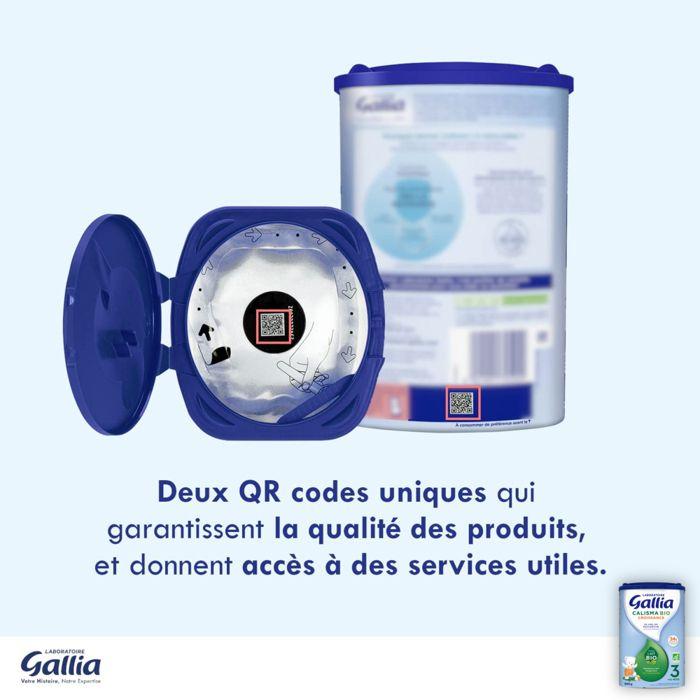 Lait En Poudre Bio Calisma Croissance 3 (800g) - Gallia De 12 À 18 Mois