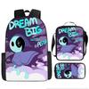 Dandy'S World Student School Bag Dandy'S World Cartoon Cute Backpack Three-Piece Set Satchel Bag Pencil Case