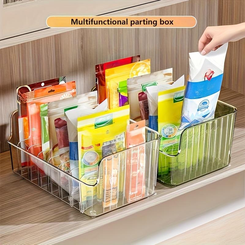 Transparent Desktop Storage Box for Kitchen Condiments Removable Spice Rack Modern Simplicity Design