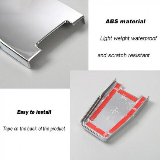 2x Exterior Door Handle Bowl Frame Decor Cover Trim For Jeep Wrangler TJ 1997-06