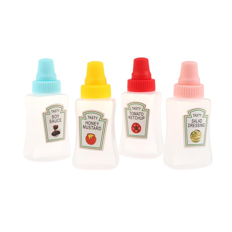 1/4 ks mini lahviček s kečupem, nádoba na dresink do salátu, spížní nádoby