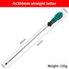 1 Piece Green Rubber Handle Magnetic Screwdriver Long Slotted  Screwdriver Installation And Disassembly Repair Tool