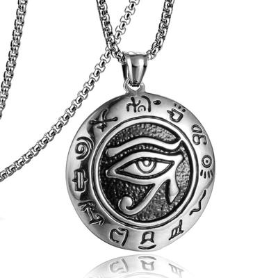 European and American Retro Horus Eye Pendant Personalized Game Necklace Creative Punk Mens Pendant