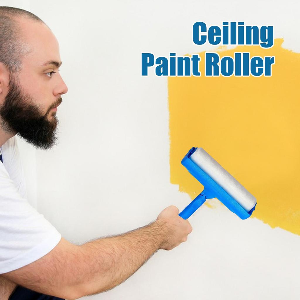 1pc Ceiling Paint Roller 10inch Ceiling Repair Roller Adjustable anti-splatter Painting Roller No-Drip ceiling Painting Tools