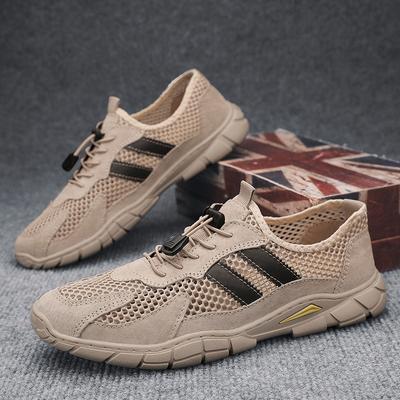 Sapatos Masculinos da Moda Tênis de Verão Trainers Homem Fundo Plano Novos Outdoor Caminhada Malha Respirável Oca Sapatos Casuais Tenis Masculino