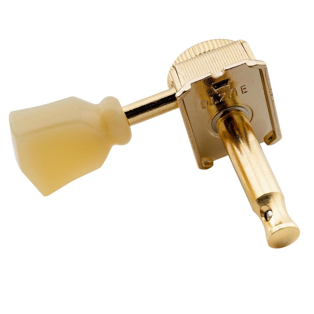 Musiclily Pro Vintage Gitarren Locking Mechaniken für mit goldenen Keystone-Knöpfen 6-saitige Strat/Telecaster