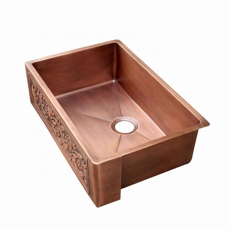 Modern Copper Kitchen Sink Drain-Eco-Friendly Easy Installation Lacquered Surface 5-Year Warranty (copper,Copper) медный