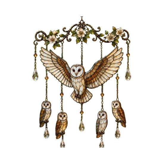 Hummingbird Wind Chimes, with Crystal Pendants Metal Outdoor Wind Chimes, Rainbow Light Reflection Durable Wind Chime for Garden Yard Decor E