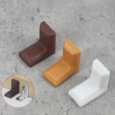 20 buc. suporturi de colț îngroșate din plastic Wonzeal pentru mobilier cu unghi de 90 de grade
