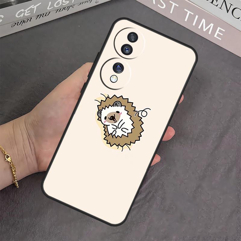 Kawaii Hedgehog Heart Case For Honor X8b X9b X8 X9 X6a X7a X8a X9a Cover For Honor Magic 6 5 Pro 50 70 90 Lite
