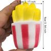 Building Blocks Crackling Fries Squishy Toy Crunchy Realistic Food Pinch  for Kids Adults