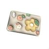 3D Bath Mat. Bathroom Rugs. Flower Cute Soft Washable Multipurpose Decor Water Absorption Rug. Front