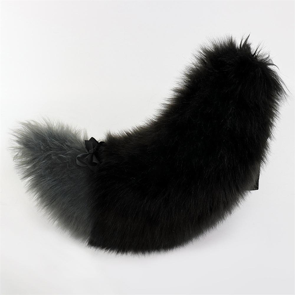 60Cm Plush Animal Tail Wolf Fox Cat Tail With Adjustable Belt Cosplay Accessories Role Play Party Props Furry Fluffy Dog Tail