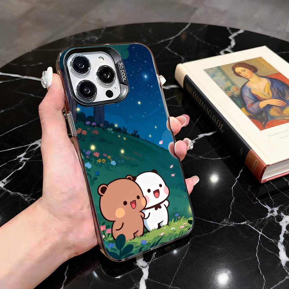 Funny Family B-BUBU D-DUDU-es  Phone Case For iPhone 17,16,15,14,13,12,11 Plus,Pro Max,XS,Colorful Silver Black Cover