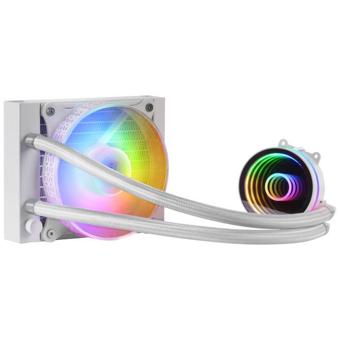 Kit de watercooling aio - mars gaming - ml-one rgb - 120 mm - blanc - compatible socket am4